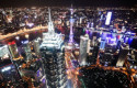 dl china shanghai business district night city view office commerce trading prc pb