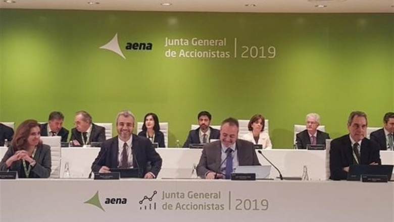 Aena abona mañana un dividendo de 6,93 euros brutos con cargo a 2018 al que destinará 1.039 millones | EUROPA PRESS ep aena abona mananadividendo693 euros brutoscargo2018que destinara 1039 millones