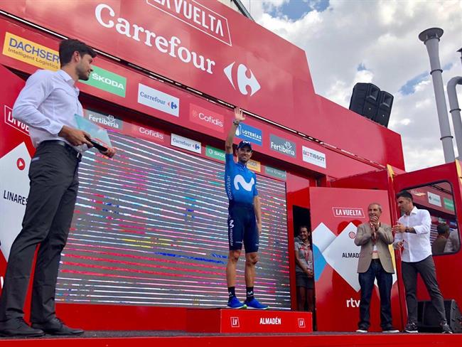Alejandro Valverde (Movistar Team), tras ganar la etapa 8 de La Vuelta | @MOVISTAR_TEAM ep alejandro valverde movistar team tras ganaretapa 8la vuelta