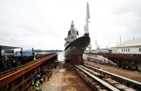 ep archivo   ceremonia de la botadura de la fragata f 111 en el astillero de navantia a 11 de