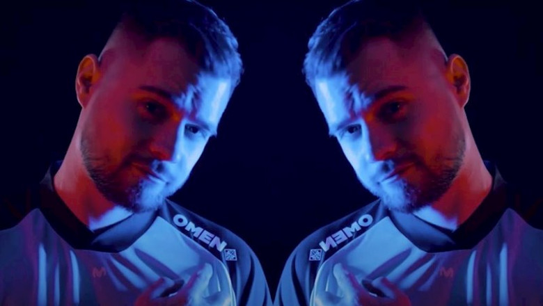 ep camiseta del equipo de esports movistar riders con el logo de omen ep camiseta del equipo de esports movistar riders con el logo de omen