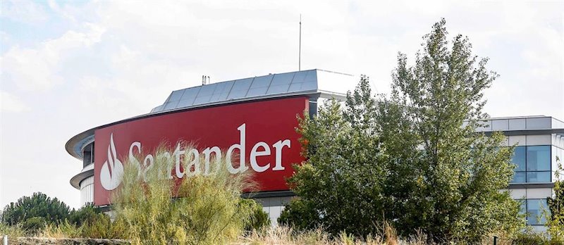 ep cartel del banco santander en la ciudad grupo santander comunidad de madrid