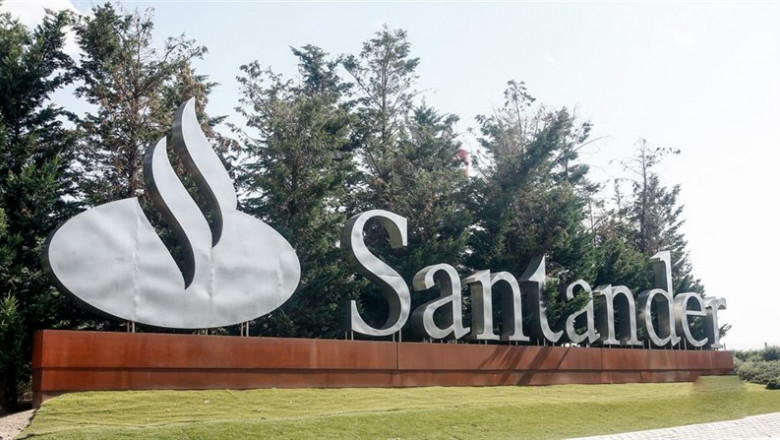 Cartel del Banco Santander en la Ciudad Grupo Santander (Comunidad de Madrid) | Ricardo Rubio - Europa Press - Archivo ep cartel del banco santander en la ciudad grupo santander comunidad de madrid