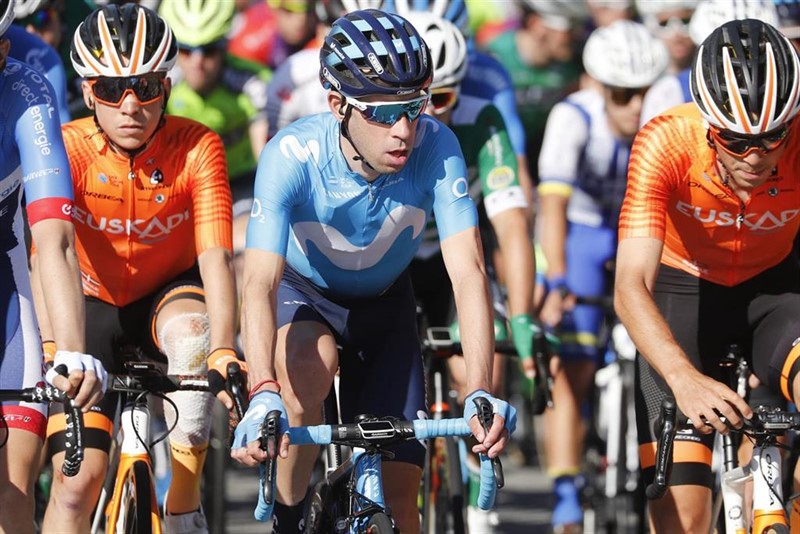 ep el ciclista argentino eduardo sepulveda con el maillot del movistar team