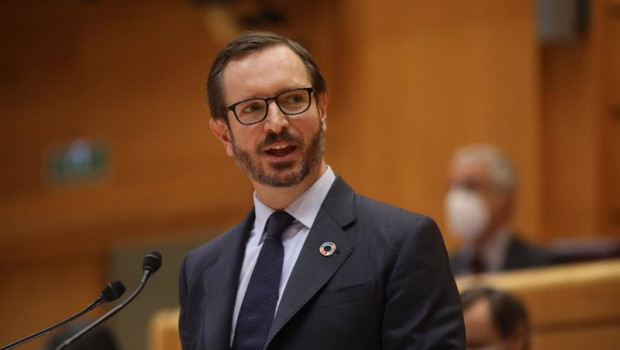 ep el portavoz del pp en el senado javier maroto en el debate de los presupuestos generales del