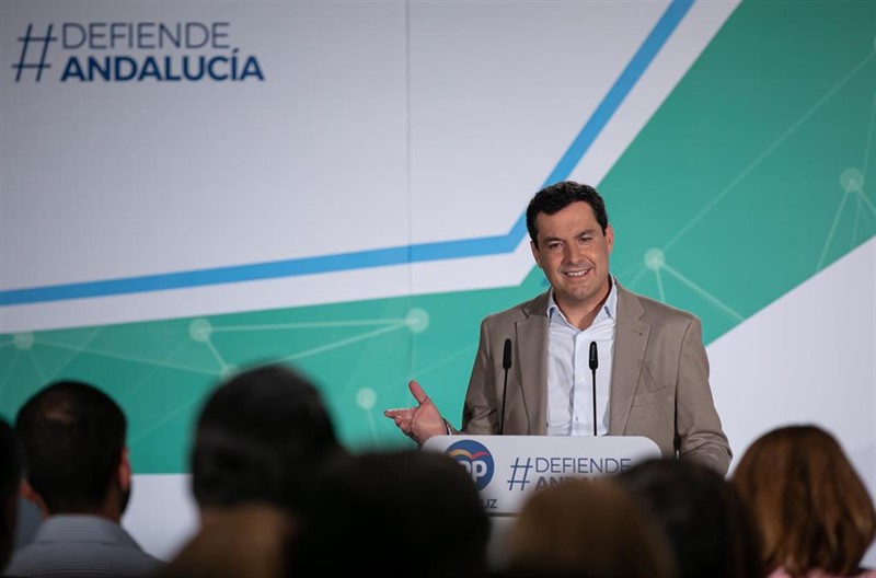 ep el presidente de los populares andaluces juanma moreno clausura la junta directiva del pp-a