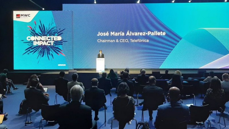 ep el presidente de telefonica jose maria alvarez pallete durante el discurso inaugural del mobile ep el presidente de telefonica jose maria alvarez pallete durante el discurso inaugural del mobile