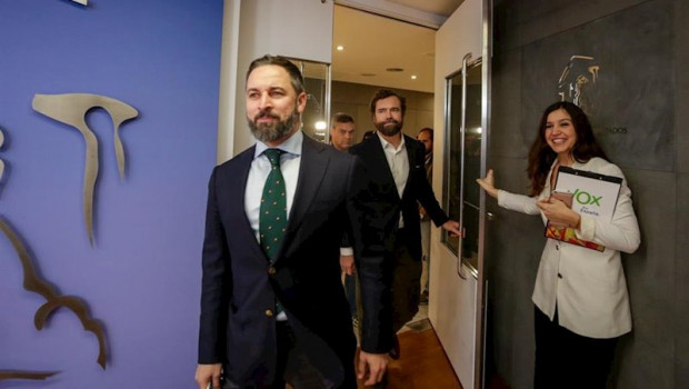 ep el presidente de vox santiago abascalen el congreso
