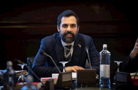 ep el presidente del parlament roger torrent durante la reunion de la mesa del parlament y junta de
