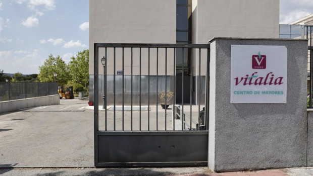 ep fachada de la residencia de mayores vitalia home en las rozas madrid espana a 23 de julio de 2020