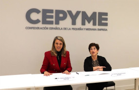 ep i d la presidenta de cepyme angela de miguel y la presidenta del instituto de cooperacion