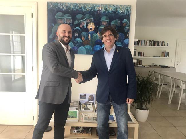 El impulsor de Primàries Barcelona, Jordi Graupera y el expresidente Puigdemont | PRIMÀRIES BARCELONA ep impulsorprimries barcelona jordi grauperaexpresidente puigdemont