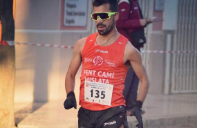 ep ivan pajuelo en plena carrera de 50 km marcha