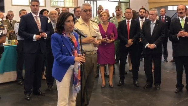 ep la ministra de defensa en funciones margarita robles en el acto del 99 aniversario de la legion