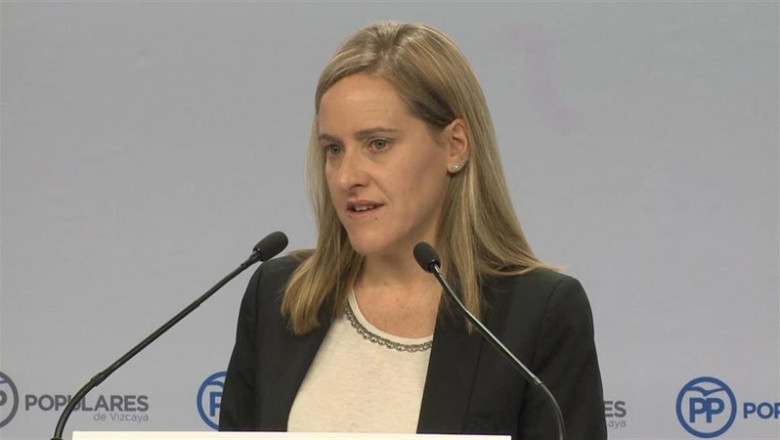 La secretaria general del PP vasco, Amaya Fernández, en una rueda de prensa en Bilbao | EUROPA PRESS - Archivo ep la secretaria generalpp vasco amaya fernandez enruedaprensabilbao
