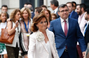 ep la vicepresidentafunciones carmen calvo allegadacongresolos diputadosla segunda sesiondebateinvestiduracandidato socialistala presidenciagobierno