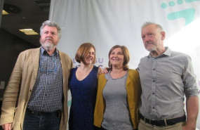 ep los diputados de elkarrekin podemos y candidatos a la reeleccion juantxo lopez de uralde miren