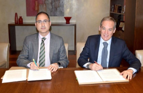 ep manuel villegas director general de cajamar y santiago villa ceo de generali espana en la firma ep manuel villegas director general de cajamar y santiago villa ceo de generali espana en la firma