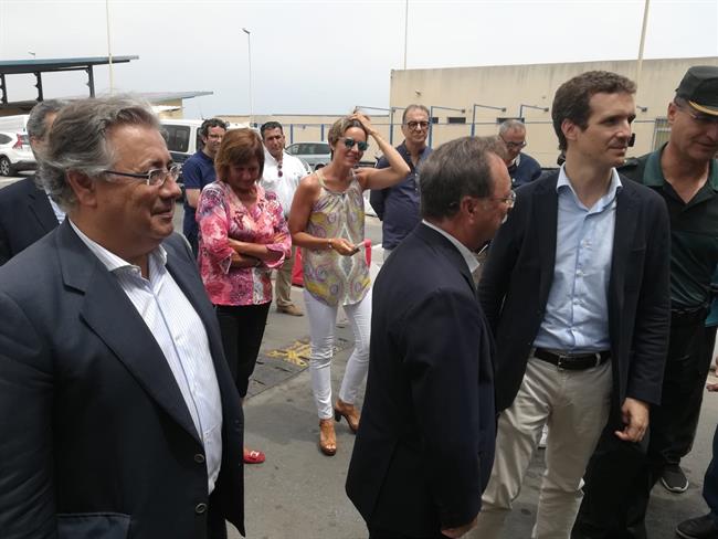 Pablo Casado, durante su visita a Ceuta | CEDIDAS ep pablo casado durantevisitaceuta