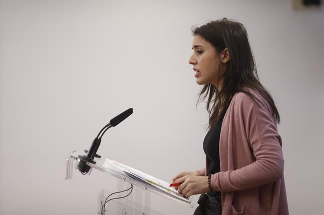 Rueda de prensa de la portavoz de Podemos en el Congreso, Irene Montero | EUROPA PRESS ep ruedaprensala portavozpodemoscongreso irene montero