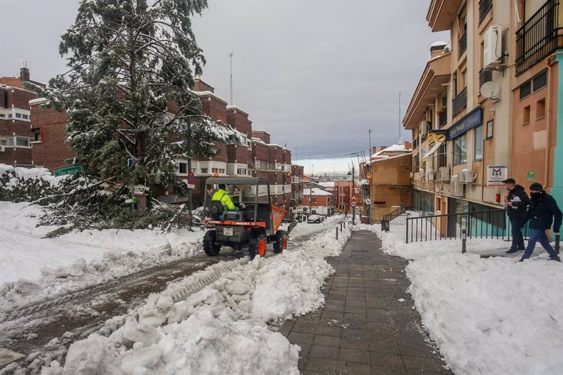 ¿Cómo están las calles de Madrid? Mira cómo va la limpieza de nieve en este mapa