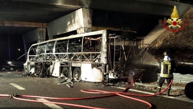 accidente autobus verona