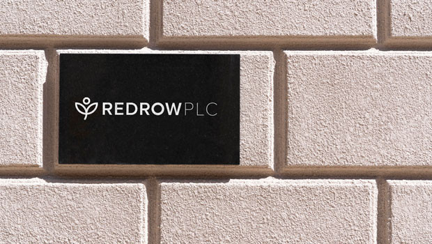 dl redrow plc housebuilder house builder builders home homes property developer residential sign logo ftse 250