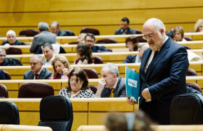 ep archivo   el senador de junts eduard pujol interviene durante una sesion plenaria extraordinaria