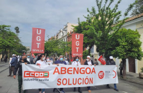 ep archivo   manifestacion en sevilla de trabajadores de abengoa