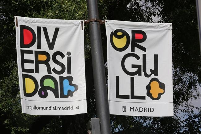 Carteles en Madrid por el World Pride, Orgullo Mundial | EUROPA PRESS ep cartelesmadridworld pride orgullo mundial