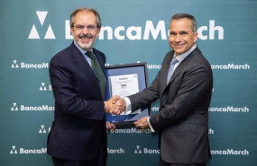 ep el consejero delegado de banca march izq jose luis acea y el consejero delegado de aenor rafael