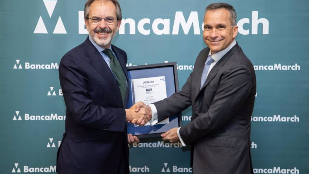 ep el consejero delegado de banca march izq jose luis acea y el consejero delegado de aenor rafael