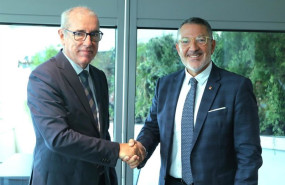 ep el conseller miquel smper junto al presidente del puerto jose alberto carbonell