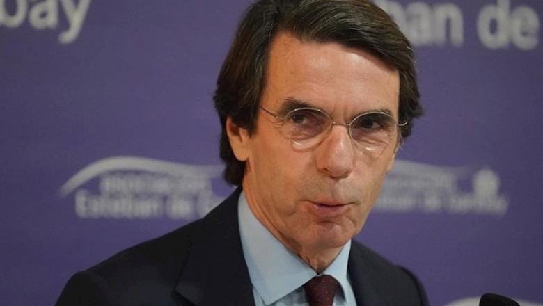 ep el expresidente del gobierno jose maria aznar durante su llegada a la conferencia el ep el expresidente del gobierno jose maria aznar durante su llegada a la conferencia el