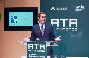 ep el presidente de la ceoe antonio garamendi interviene durante la inauguracion del v foro ata de
