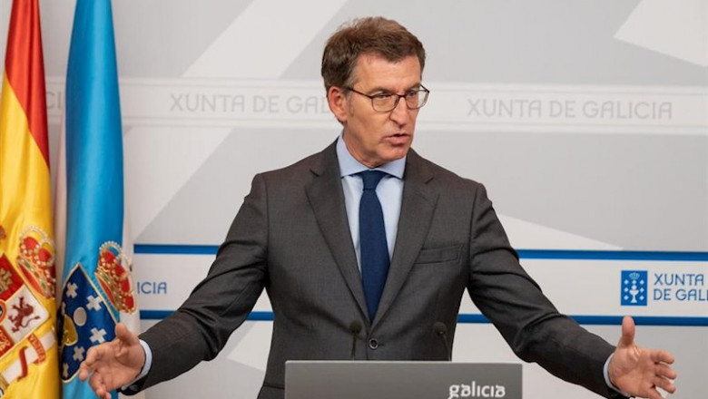 ep el presidente de la xunta alberto nunez feijoo en la rueda de prensa tras el consello de la xunta