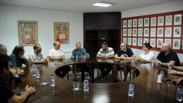 ep el secretario general de ugt pepe alvarez 5d interviene durante una reunion con la seccion