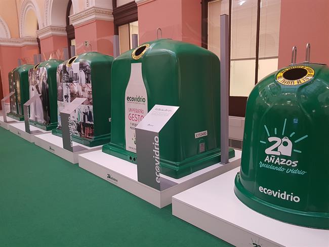 Exposición "20 años" de Ecovidrio en el MAPAMA | EUROPA PRESS ep exposicion 20 anos de ecovidriomapama