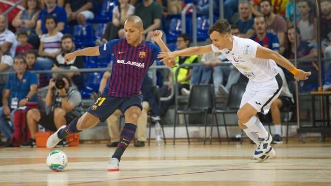 Ferrao en un partido del Barça Lassa | LNFS ep ferraoun partidobara lassa