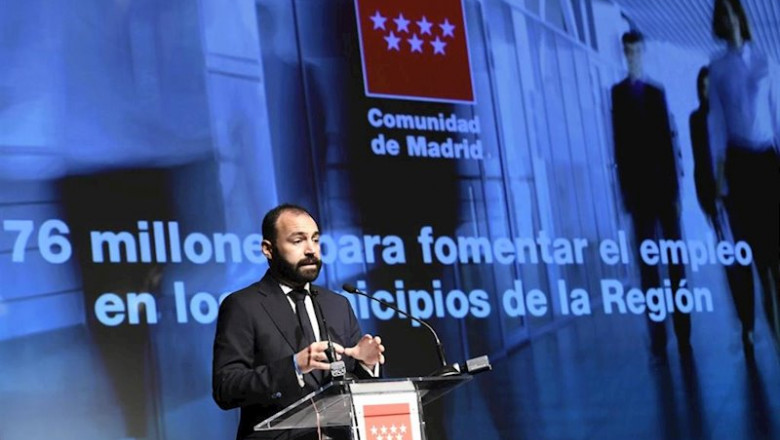 Imagen de recurso del consejero de Economía, Empleo y Competitividad, Manuel Giménez. | Óscar Cañas - Europa Press - Archivo ep imagen de recurso del consejero de economia empleo y competitividad manuel gimenez