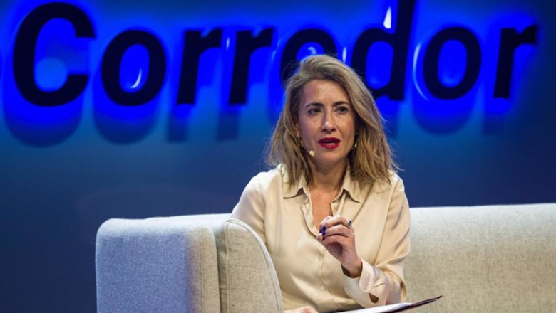 La ministra de Transportes, Movilidad y Agenda Urbana, Raquel Sánchez, este jueves en Barcelona | LORENA SOPENA (EUROPA PRESS) ep la ministra de transportes movilidad y agenda urbana raquel sanchez este jueves en barcelona
