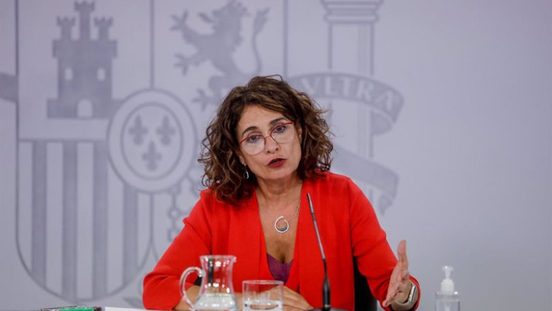 ep la ministra portavoz y de hacienda maria jesus montero durante su comparecencia en la rueda de