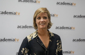 ep la presentadora de television maria casado antes de la rueda de prensa de la academiatv de las