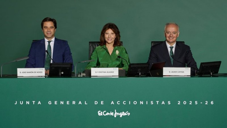ep la presidenta de el corte ingles cristina alvarez en la junta de accionistas de la compania