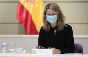 ep la presidenta segunda del gobierno y ministra de trabajo y economia social yolanda diaz durante