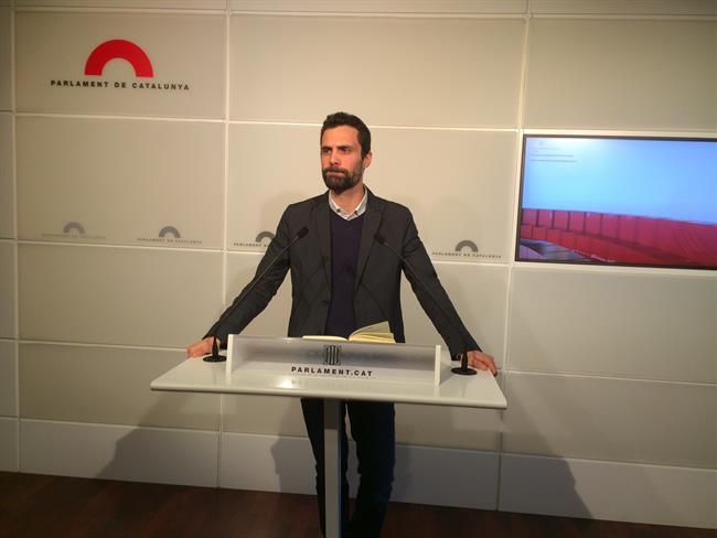 El portavoz adjunto de JxSí en el Parlament, Roger Torrent | EUROPA PRESS ep portavoz adjuntojxsi enparlament roger torrent