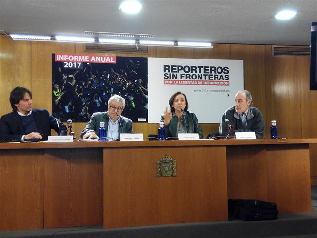 RSF presenta el informe anual 2017 | EUROPA PRESS ep rsf presentainforme anual 2017
