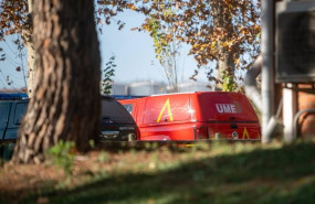 ep un vehiculo de la ume donde se han detectado focos de peste porcina en barcelona