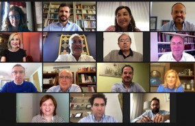 ep videoconferencia del presidente del pp pablo casado con los lideres autonomicos del pp
