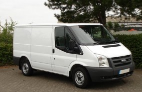 white ford transit van light commercial vehicle man white ford transit van light commercial vehicle man